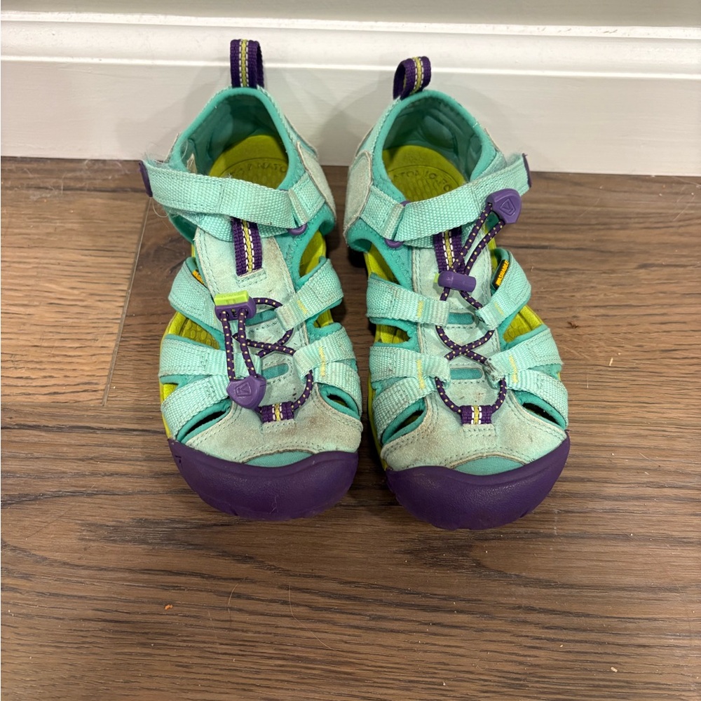 Keen Kids Turquoise and Purple Sandals